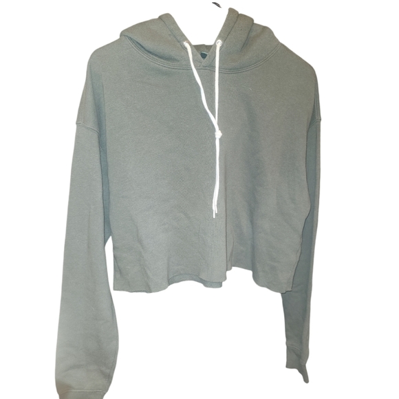Cropped hoodie sweatshirt by Wild Fable size large olive 🫒 - Picture 3 of 4